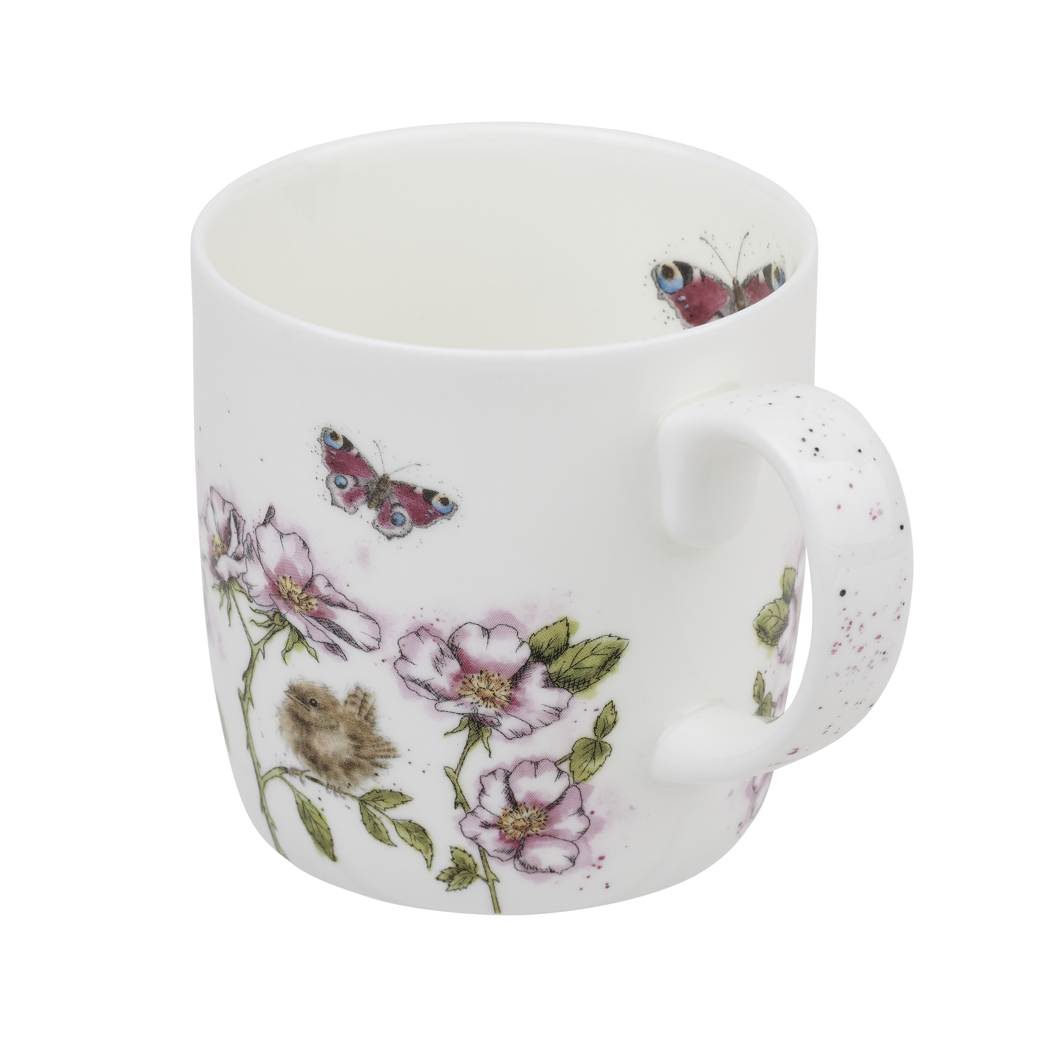 The Rose Garden 14 Ounce Mug (Bird/Butterfly) image number null